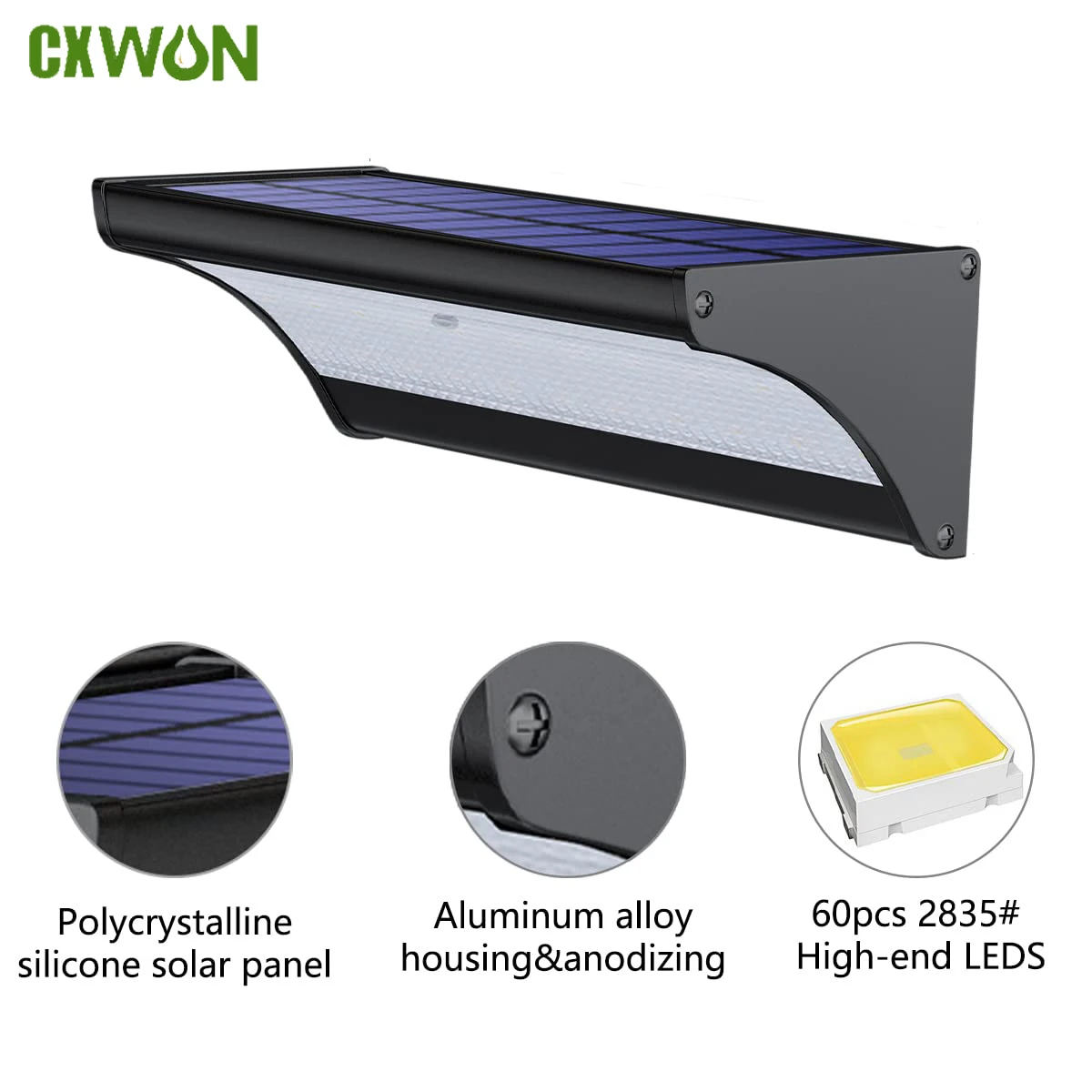 Zumtobel Outdoor Lighting - 60/48Led Outdoor Solar Wandleuchte Solar Flutlichter