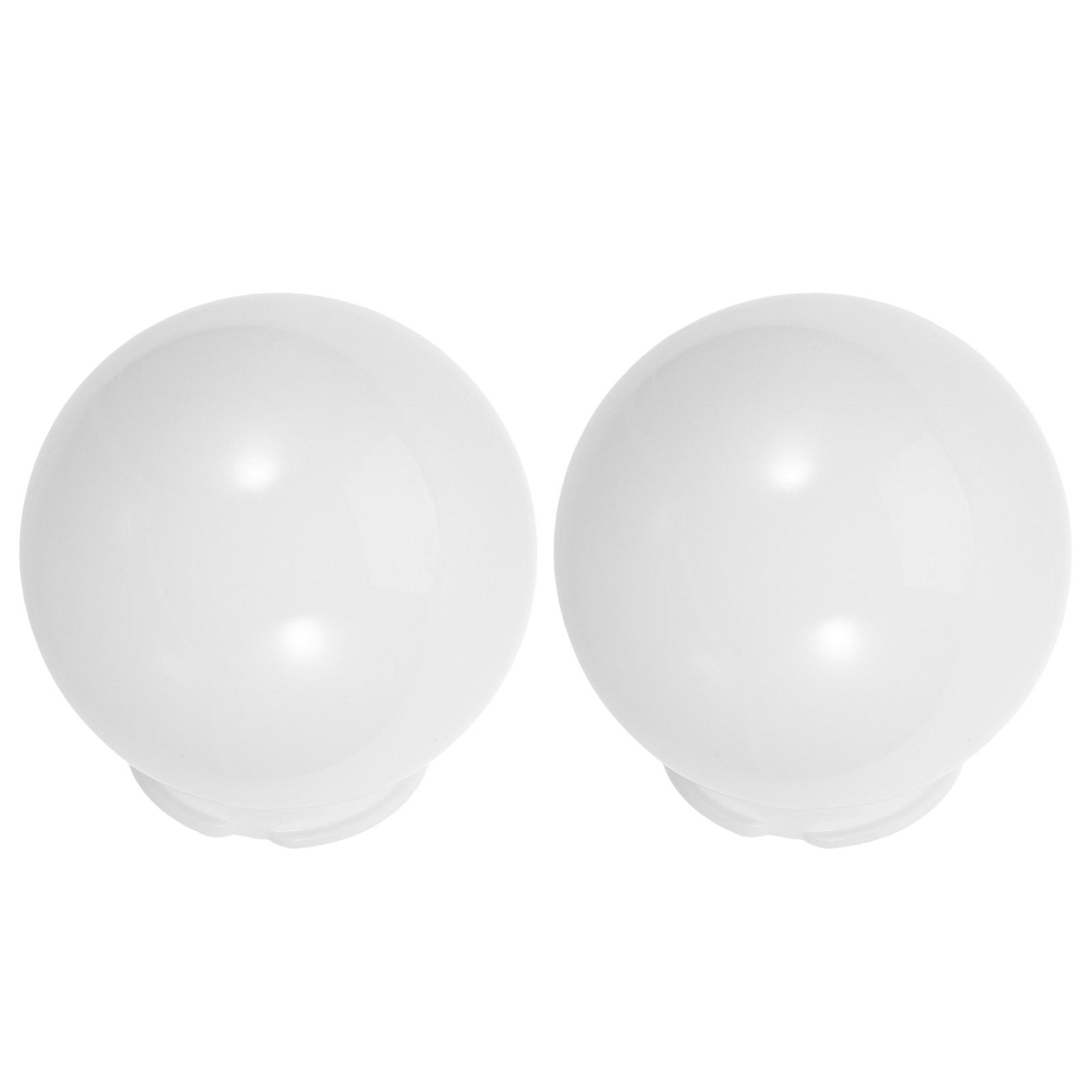 Outdoor Lighting Globes - 2 Stück Outdoor-Kugellampenschirme, weiß, kugelförmig, modernes