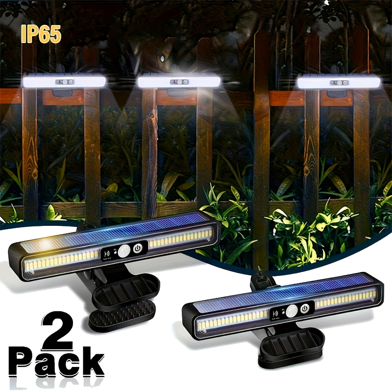 Outdoor Lighting Solar - Aufsteckbare Solar-Bewegungsmelderleuchten für den Außenbereich, wasserdicht,