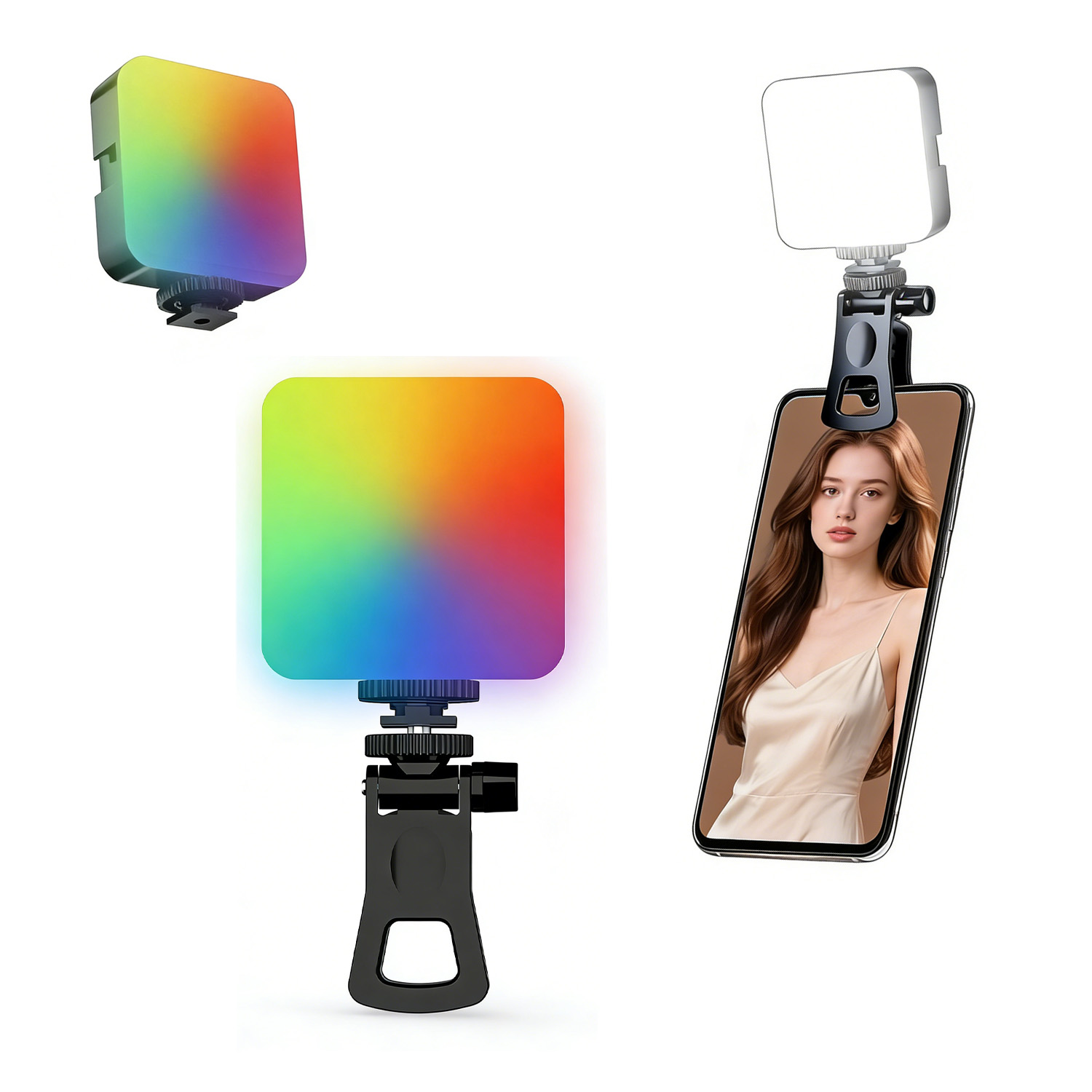Outdoor Lighting In Photography - RGB-Taschenleuchte, Outdoor-Fotografie, Fülllicht, Live-Streaming, Fotokamera, vollfarbiges