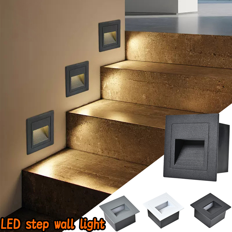 Outdoor Lighting On Stairs - LED-Treppenleuchte, Wandleuchte, 3 W, IP65, LED-Stufenleuchte,