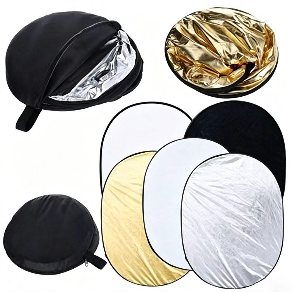 Outdoor Lighting In Photography - Tragbarer 5-in-1 Zusammenklappbarer Fotografie-Reflektor Lichtdiffusor mit