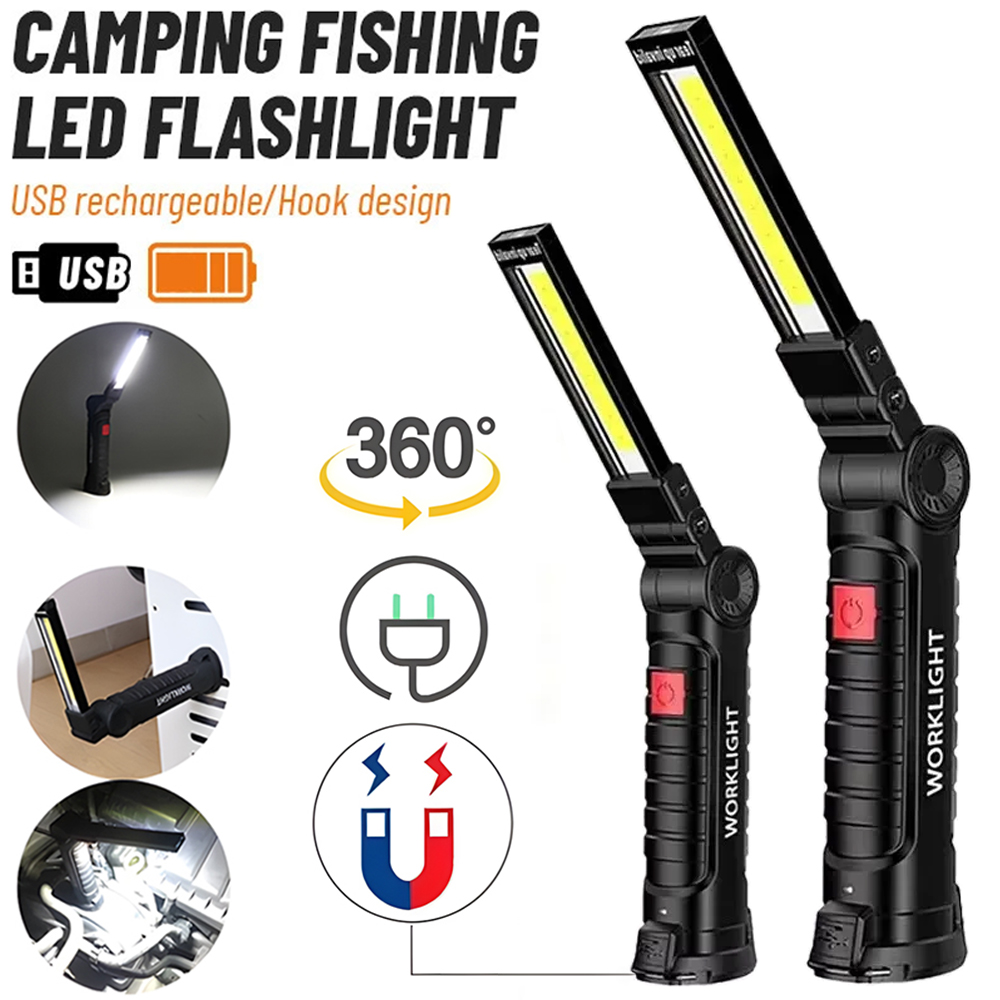 Lighting Fixture Outdoor - LED COB Taschenlampe USB wiederaufladbare Taschenlampe