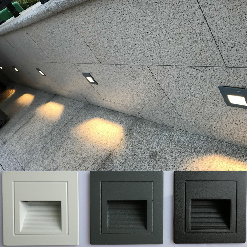 Outdoor Lighting On Stairs - LED-Wandleuchte, 5 W, wasserdicht, LED-Treppenstufenleuchte, Einbauleuchte