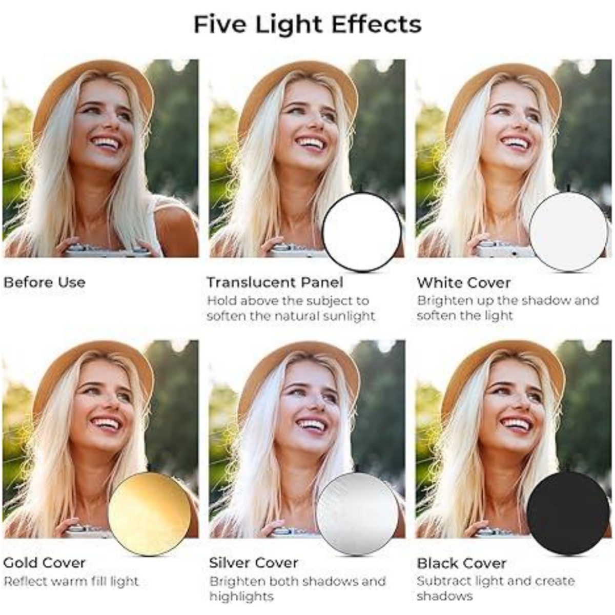 HUANYINGBJB Tragbarer 5-in-1-F – Outdoor Lighting In Photography Bewertung und Preis