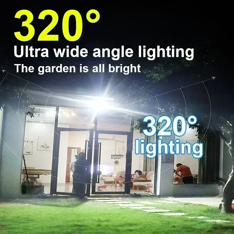12000LM leistungsstarke Solar- – Outdoor Lighting Globes Bewertung und Preis