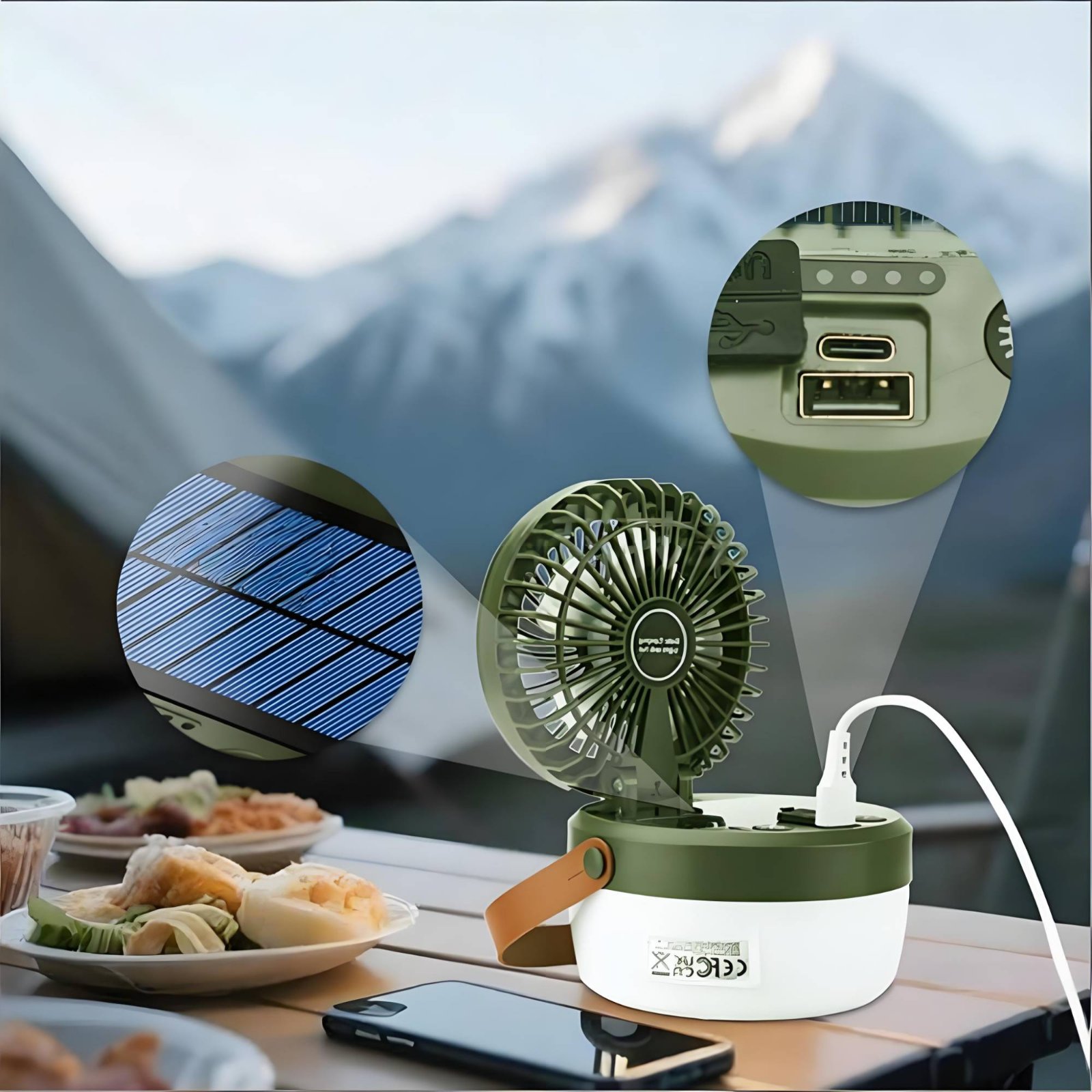 Solar-Camping-Ventilator-Later – Outdoor Lighting Design Bewertung und Preis
