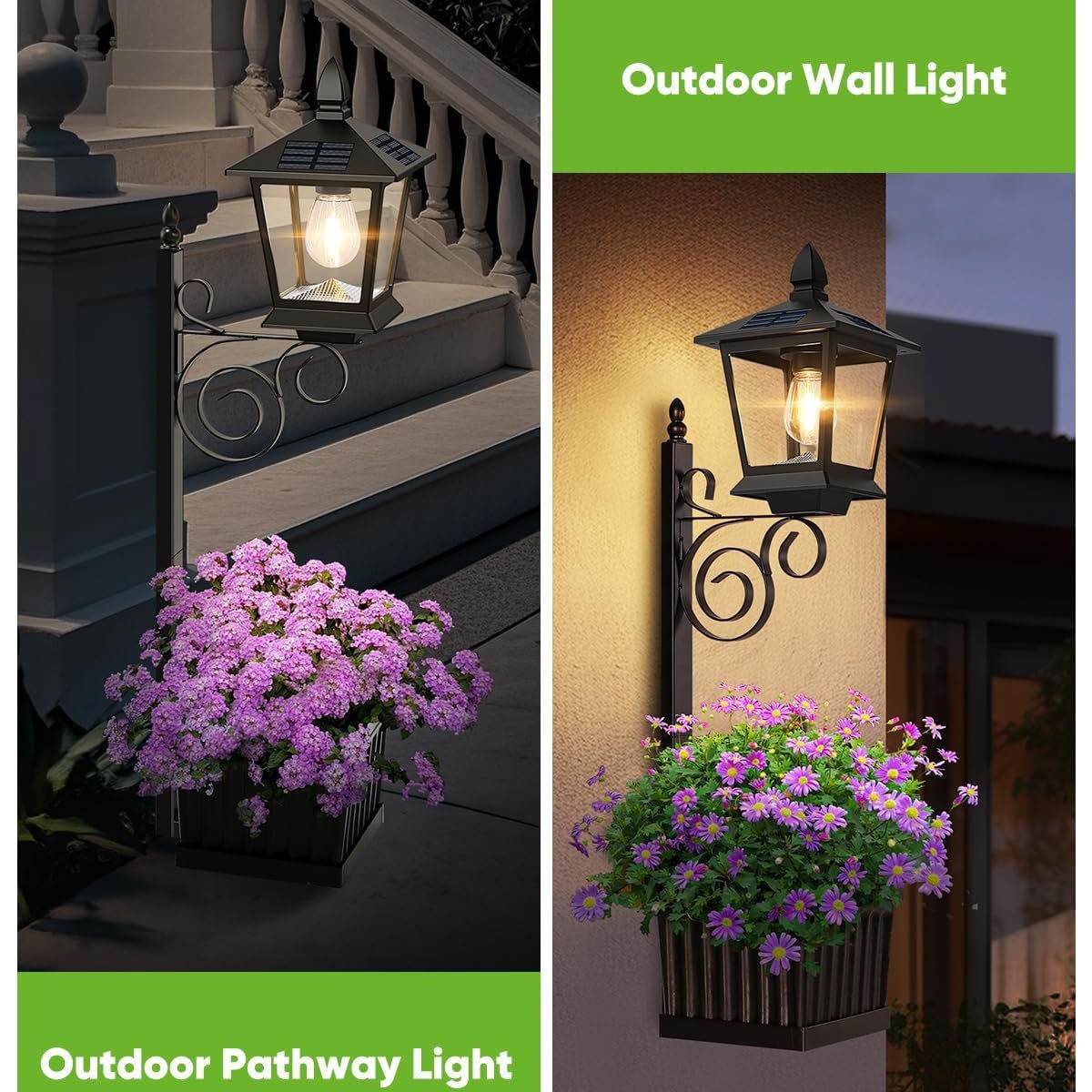 2-in-1 Solar-Pflanzgefäßlampe, – Outdoor Lighting Solar Bewertung und Preis