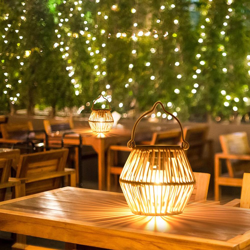 IP65 Wasserdichte Solar-Rattan – Outdoor Lighting Solar Bewertung und Preis