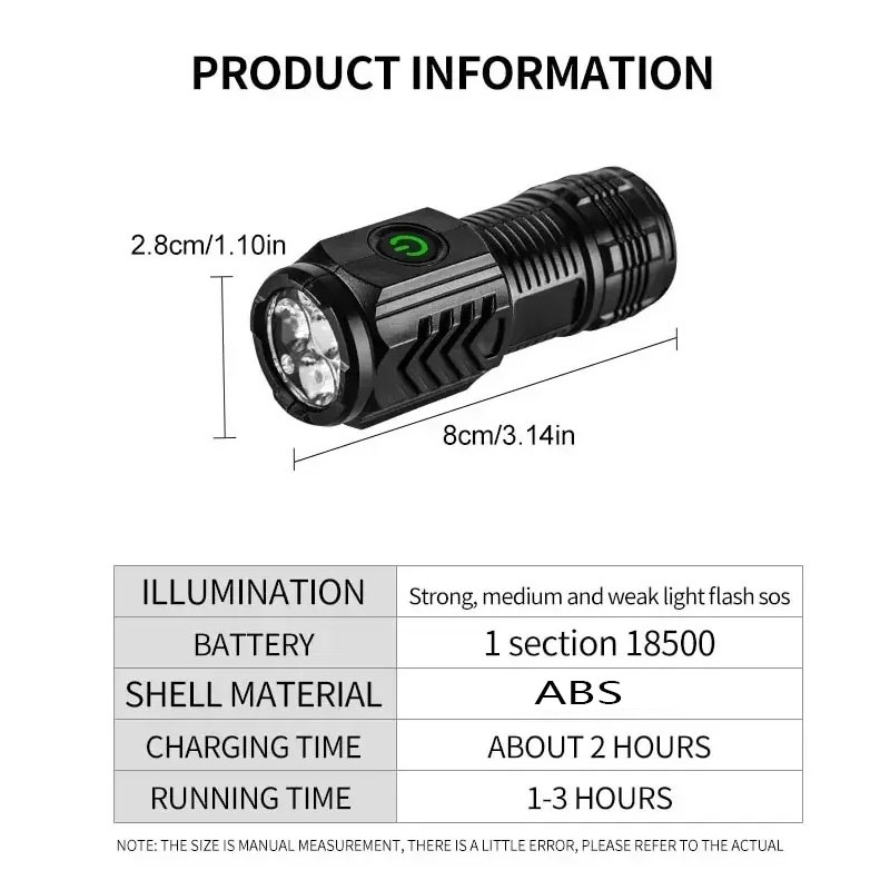 Mini-3LED-Taschenlampe mit Sti – Outdoor Lighting Permanent Bewertung und Preis