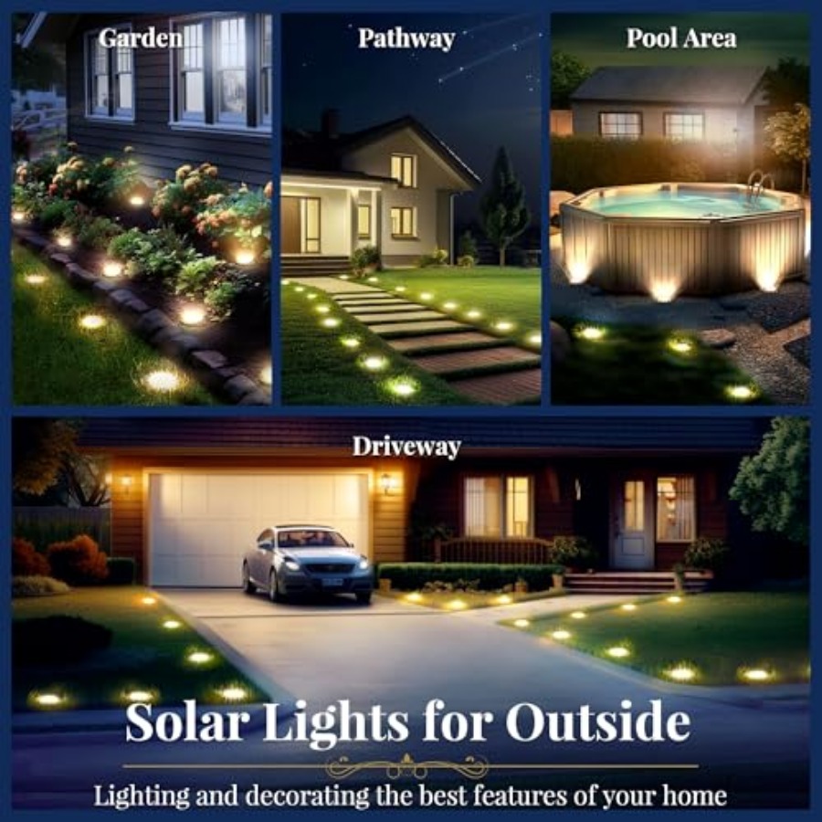 Solar-Bodenleuchten, Solar-Auß – Outdoor Lighting Solar Bewertung und Preis