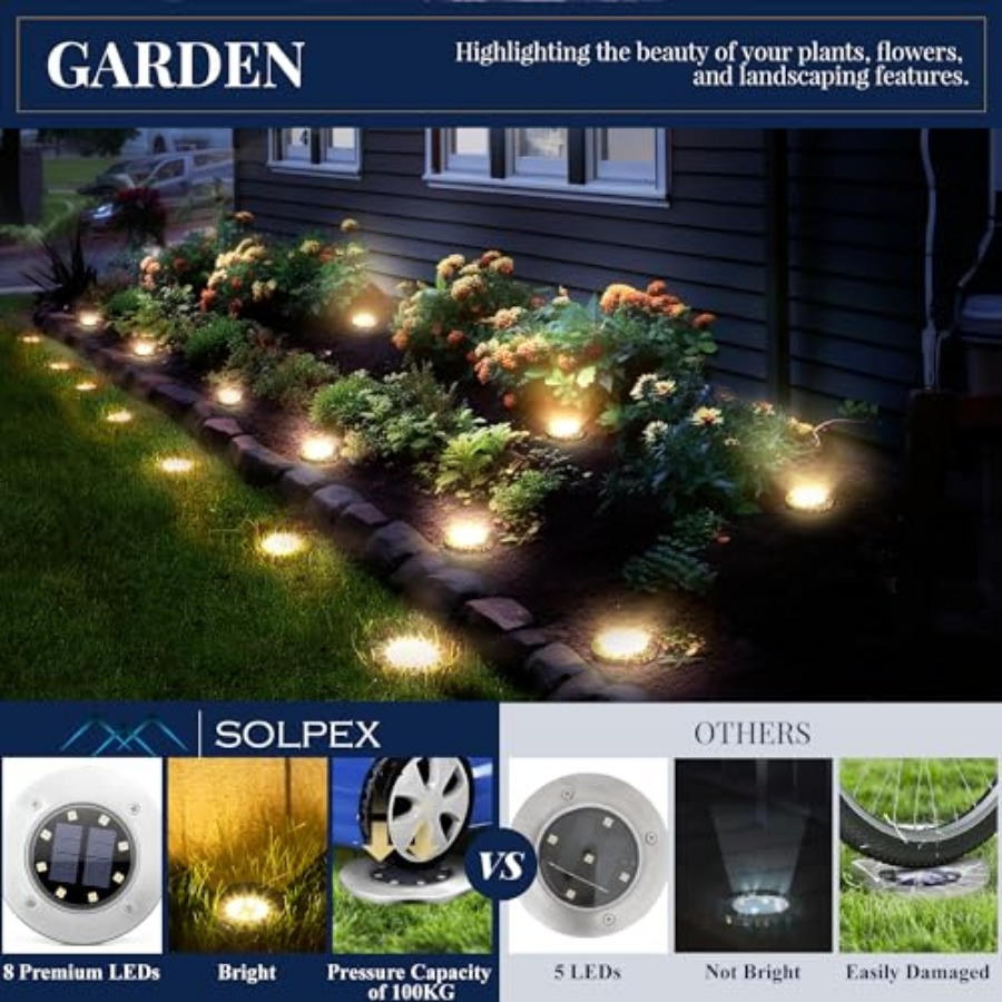 Solar-Bodenleuchten, Solar-Auß – Outdoor Lighting Solar Bewertung und Preis